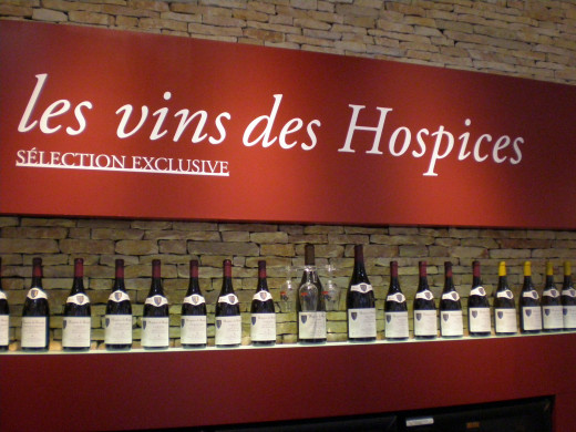 The wine sold in the Hospices' gift shop