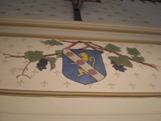 Decoration on the wall of the Hospices de Beaune
