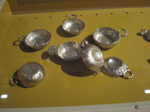 Traditional wine tasting cups