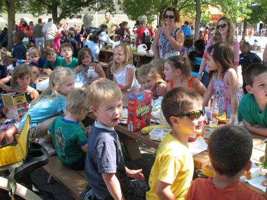 It's easy for kids to get lost in a crowd.