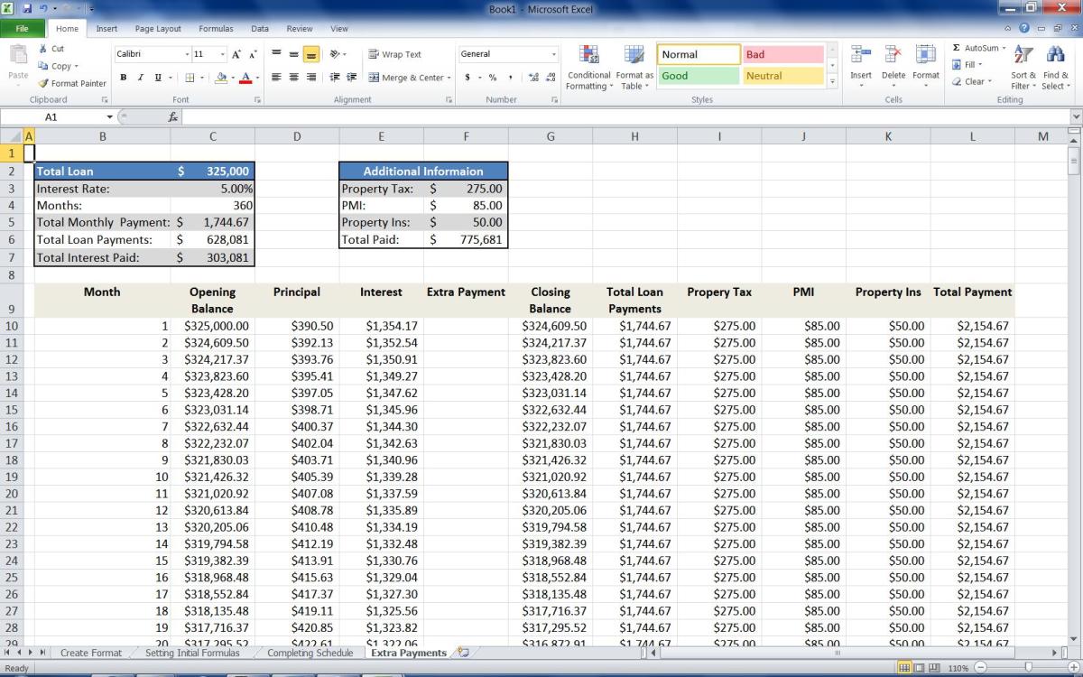 Mortgage Loan Calculator Using Excel | TurboFuture