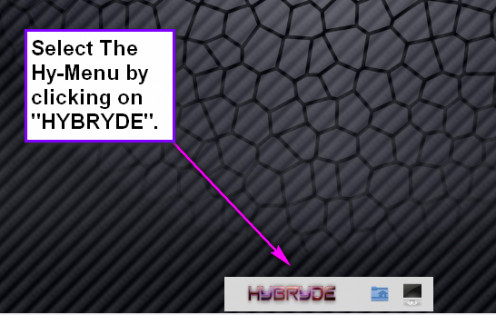 Select the Hy-Menu by clicking on "HYBRYDE"