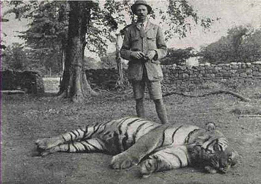 Jim with a hunted down man-eater