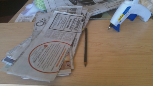 Strips and pencil