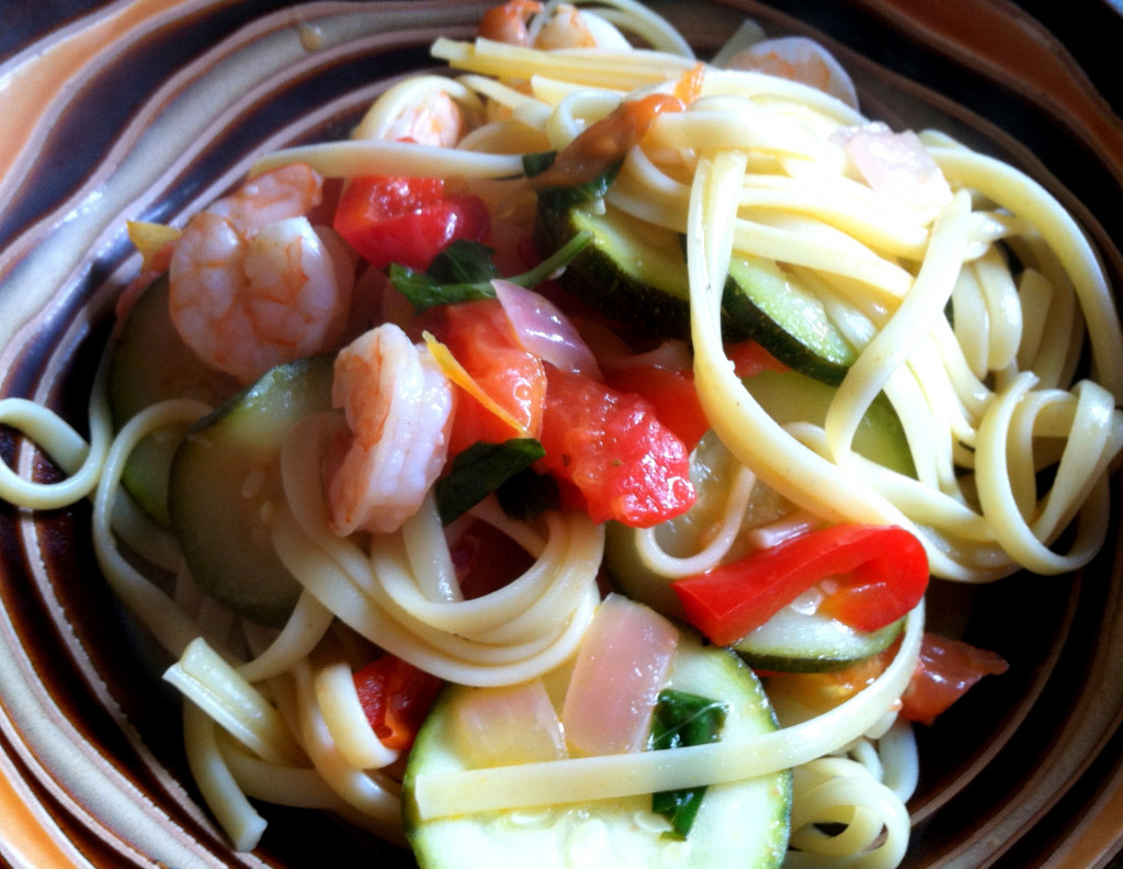 Easy Healthy Shrimp Pasta Recipe- Together in 30 Minutes!