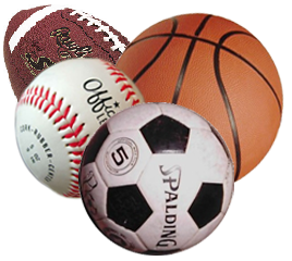 Baseball, Basketball, Football and Soccer; some of the more popular sports in the US.