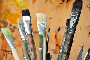 An assortment of brushes