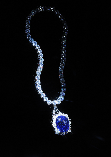 Sapphire and Diamond Necklace