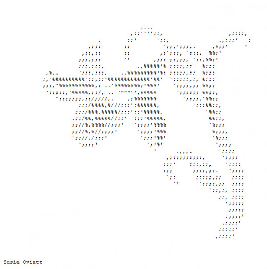 Romance in Email: ASCII Text Art Flowers | hubpages