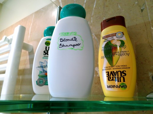 Now I have a personally made shampoo in my bathroom!