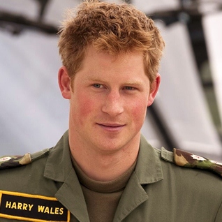 One of the hottest redhead men: Prince Harry