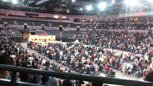 Thousands gathered at the Sun National Bank Center for a three day program. 