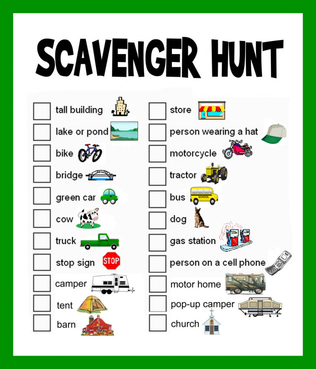 Scavenger Hunt Items For Adults 117