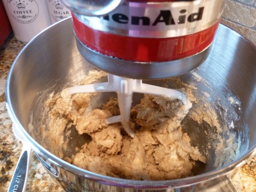 The flat beater works like a charm when mixing cookie dough.