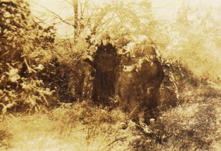 Daisy and her brother walking home from school ca 1923