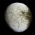 The trailing hemisphere is much brighter, although still has the huge impact craters that litter the 'dark side' The trailing hemisphere is much brighter, although still has the huge impact craters that litter the 'dark side'