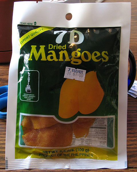 Take a break and treat yourself with dried mangoes they come in all different packs this is made by 7D