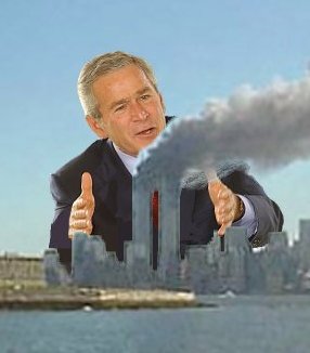 Could George W. Bush have been amongst those behind 9/11? It's a scandalous question, but should it be asked? (See photo credits, below.)