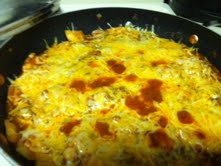 With melted cheese on top --- Yummy!!!