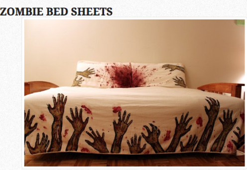 Zombie Bed Sheet designed by Melissa Christie 