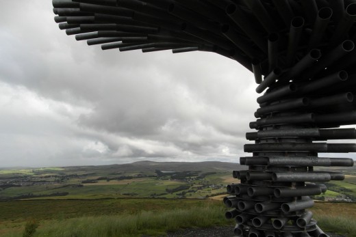 View from Crown Point with the Singing Ringing Tree