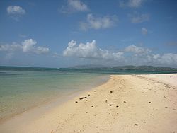 A beach in the western part of Tobago