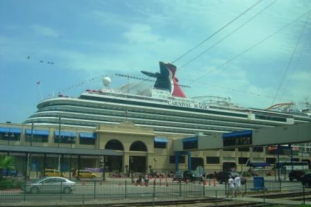 That thing is huge. Taken right before we boarded in Galveston, Texas.