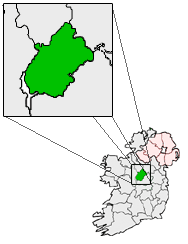 Map location of County Longford, Ireland