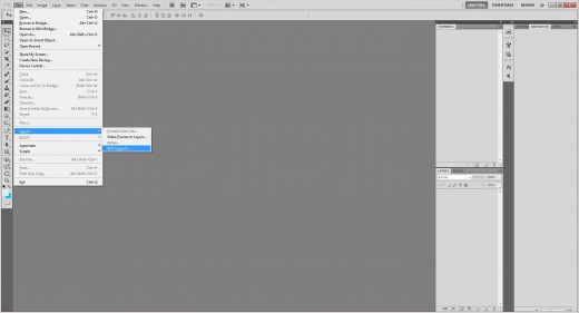 (1.) Click WIA support to initialise scanner import of image.