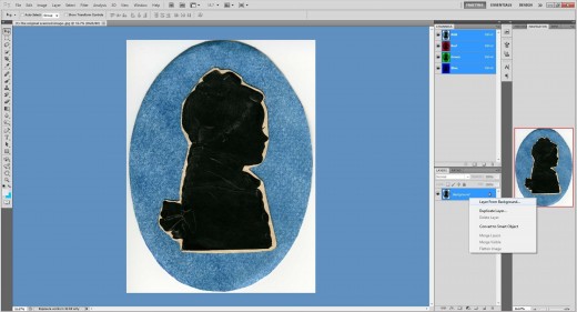 (6.) Click 'Layer from background'