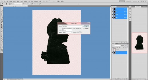 (24.) Click the 'Use previous Layer to Create Clipping Mask' box and make sure the tick is present. Then click 'Ok'