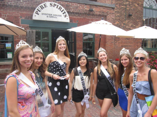 Leigh Mundy, Crystal li, Jennifer Robitaille Miss Teen Canada in Distillery District