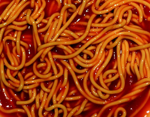 Spaghetti is the perfect food for horror night!