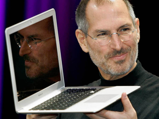 Steve Jobs introducing the MacBook Air