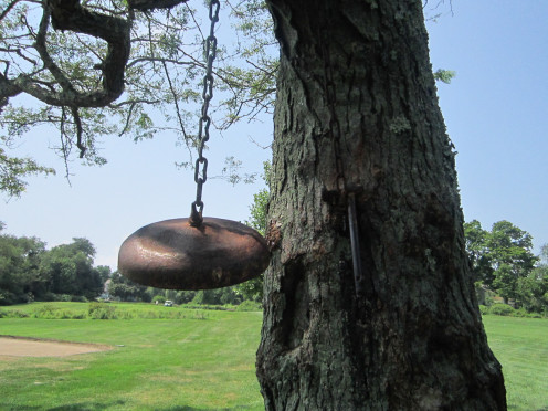 Here is the Bell in the Tree! Please Ring as you pass it on Hole 4! Safer Golf means More Holes Played!