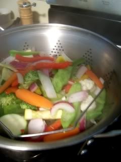Steam mixed vegetables