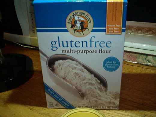 Gluten-free flour is a pantry staple.