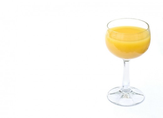 It is surprising what foods and drinks we have on a daily basis that contain some amounts of caffeine. Orange juice is one example.