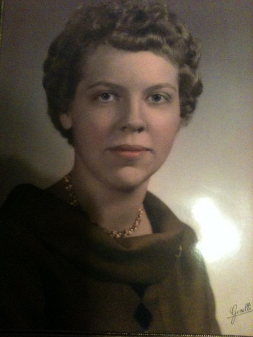 My mother who was only 18 years old. It was her senior year at Hinton High School. 