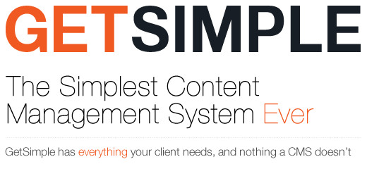 Got simple. GETSIMPLE. GETSIMPLE cms logo.