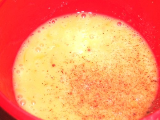 egg wash with nutmeg