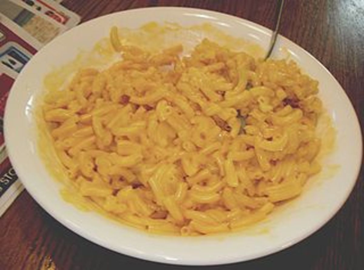 Macaroni and cheese - a staple in most kids' menus.