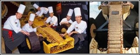 Full size Formula 1 built in Singapore out of bread 