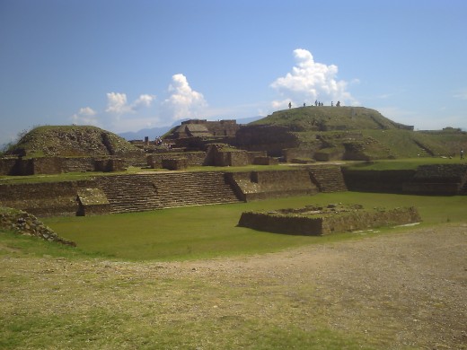 Sunken Patio looking towards North Platform Pyramids.