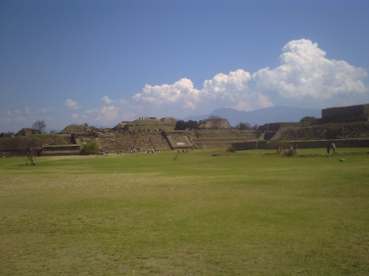 North Platform from in front of the Temple of the Dancers (Building G on the right hand side).