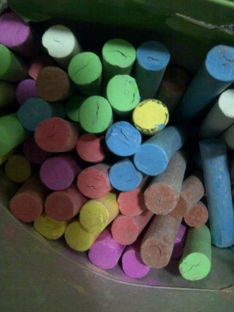 Colorful chalks 