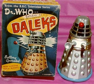 Ahh the Marx version Dalek, I found one of these at a carboot sale, without a box of course.