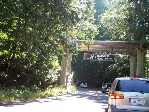 Entering the Park at Nisqually Entrance
