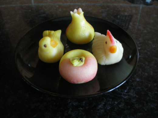 Marzipan and angel hair cakes (Doce fino)