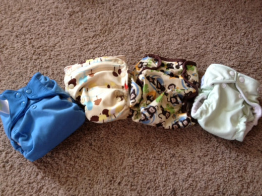 A few of our diapers.